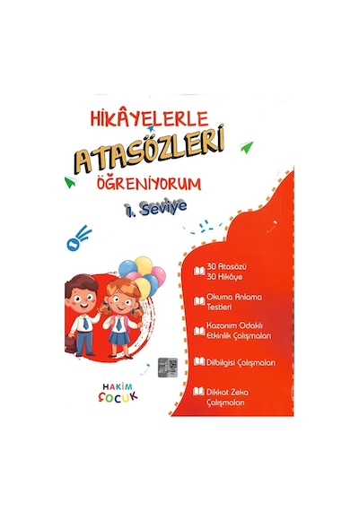 Hakim Çocuk 1.ve 2.seviye Hikayelerle Atasözleri Öğreniyorum