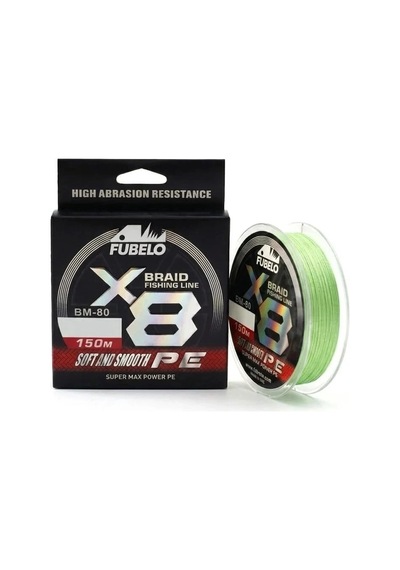 Fubelo Braid Line 150mt 8x Green 0.10 Mm Örgü İp Misina