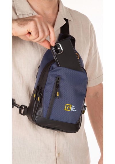 Esvelans Unisex Çapraz Askılı Göğüs Ve Omuz Çantası Body Bag İkili Set Haki - Lacivert