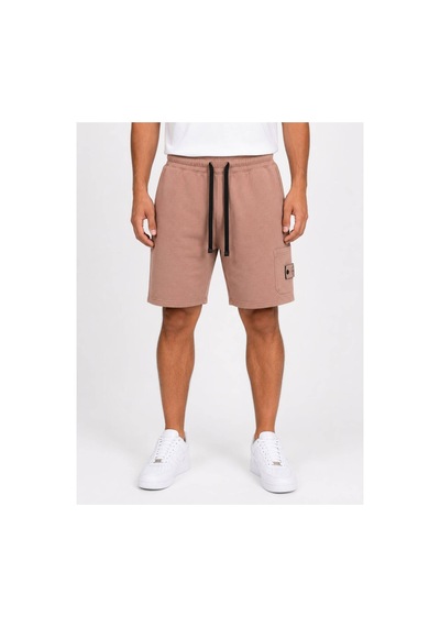 Hzr Wear Erkek Pamuklu Cepli Regular Fit Beli Bağcıklı Komando Cepli Şort Bej