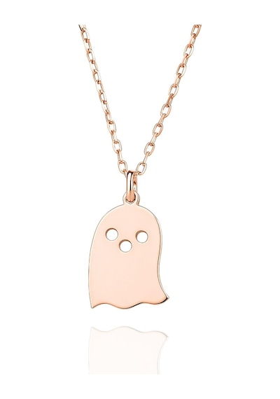Yeni Yıl Halloween Hayalet 925 Ayar Gümüş Kolye Rose