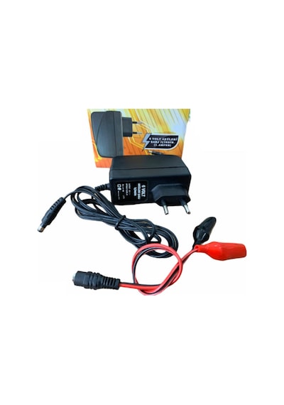 Ataexpress Pilsan Aküler 6 Volt Akülü Araba Araç Için Adaptör Şarj Cihazı Şarz Aleti 1 Amper
