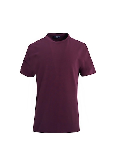 Uki Mürdüm Comfort Fit Bisiklet Yaka Basic T-shirt MÜRDÜM