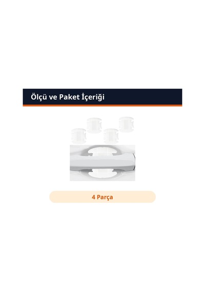 Trobus Silikon Dış Kapı Kolu Koruyucu Bant 4 Parça Şeffaf