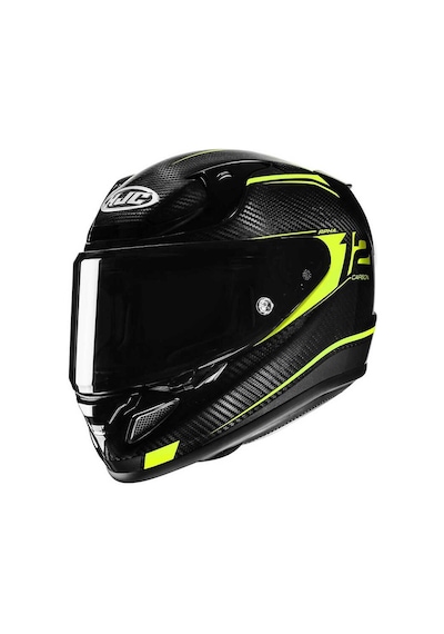 Hjc Rpha12 Carbon Keres Mc3h Kapalı Kask Sarı - Siyah