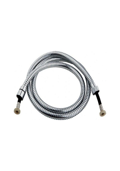 Yt19 Mega Banyo Duş Spiral Hortumu 150cm/kenetli Örgülü Duş Hortum Krom Diğer