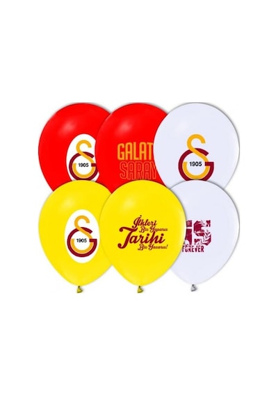 100 Adet Lisanslı Çift Taraflı Galatasaray Baskılı Balon