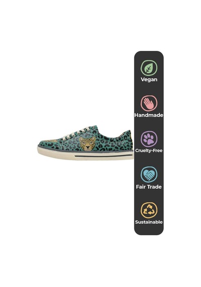 Kadın Vegan Deri Çok Renkli Günlük Sneakers - Wild Spirit Tasarım