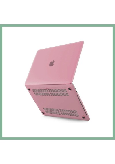Bşkvirgo Apple Uyumlu MacBook Pro 13 2021 Apple Uyumlu MacBook Buzlu Kapak - Pembe Bsk2026