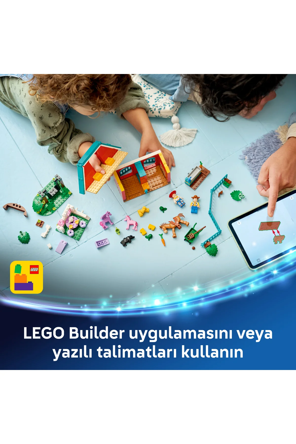 LEGO® ǀ Disney ve Pixar Oyuncak Hikayesi 5 Blaze’in At Çiftliği 43304 - 4 Yaş ve Üzeri Çocuklar için Yaratıcı Oyuncak Yapım Seti (209 Parça)