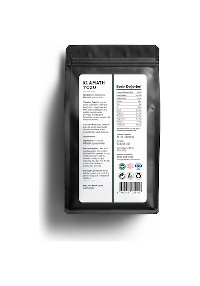 Organik Klamath Yosunu 50g, Premium Klamath Algae Powder Glutensiz, Vegan, Katkısız