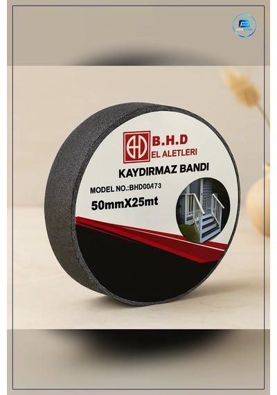 Kaydırmaz Bant 50 Mm X 25 M Siyah Pvc Merdiven Basamak Rampa Depo
