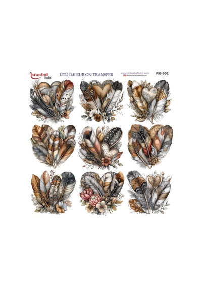 Ütü İle Rub On Transfer Kağıdı 30x30cm Rb-802