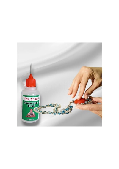 Yıwu El Sanatları, Porselen, Cam, Takı Ve Daha Fazlası İçin Şeffaf Reçine Katkılı Yapıştırıcı 30 Ml