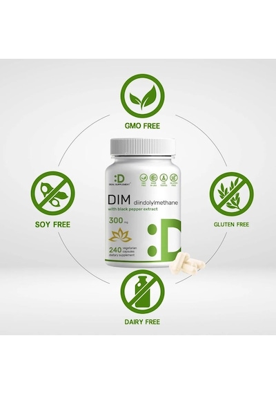 Dım With Black Pepper Extract 300mg, 240 Kapsül Usa Menşei- Dmmedicine'den