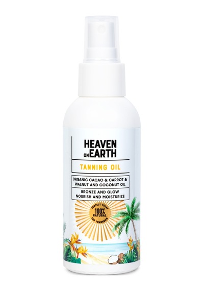 Heaven On Earth Doğal İçerikli Vegan Tanning Oil Bronzlaştırıcı Yağ 100 ML