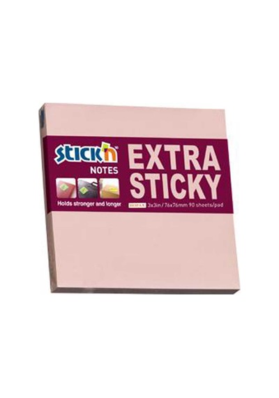 Hopax Stıckn Yapışkanlı Not Kağıdı Extra 90 Yp 76x76 Pastel Pembe He21661