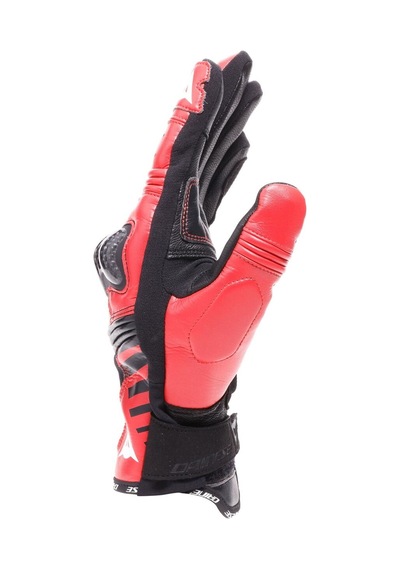 Dainese Reacto Karbon Yazlık Kısa Eldiven Siyah-lava Kırmızı