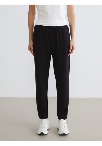 Lcwaıkıkı Basic Siyah Soft Touch Kadın Jogger Eşofman Altı