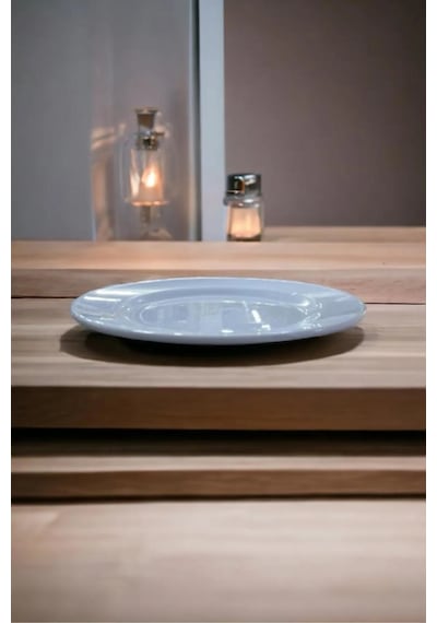 Melamin Pasta Tatlı Dondurma Servis Tabağı 6 Parça 19 Cm Beyaz Düğün Parti Servis Tabağı Beyaz