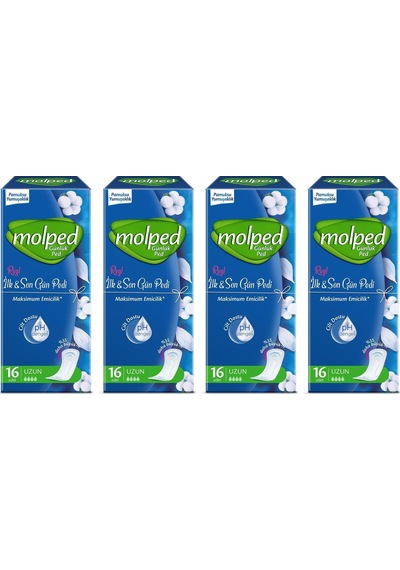 Molped İlk&son Gün Pedi 16 Lı Uzun X 4 Adet