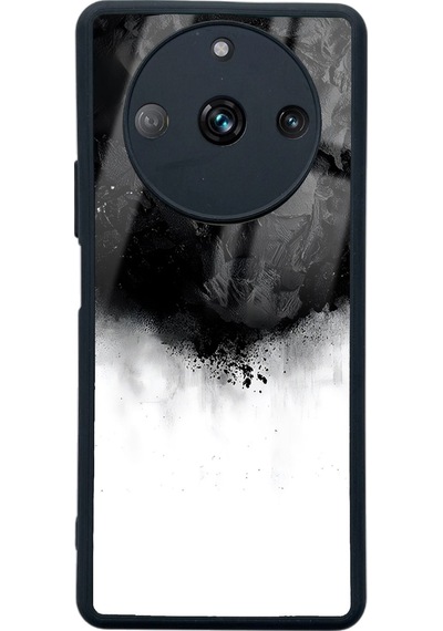 Oppo Realme 11 Pro Siyah Duman Tasarımlı Glossy Telefon Kılıfı Çok Renkli