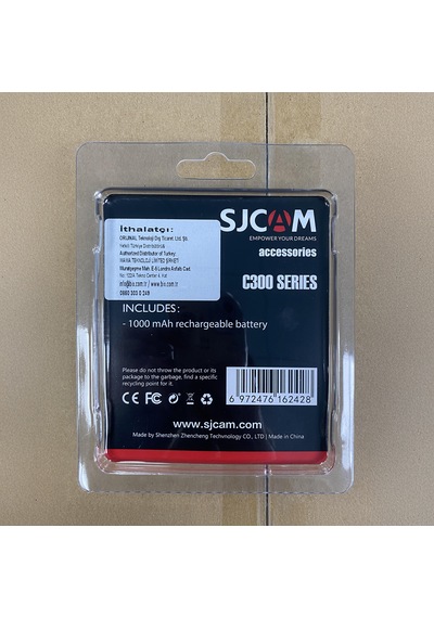 Sjcam C300 & C300 Pocket Uyumlu 1000mah Şarj Edilebilir Batarya