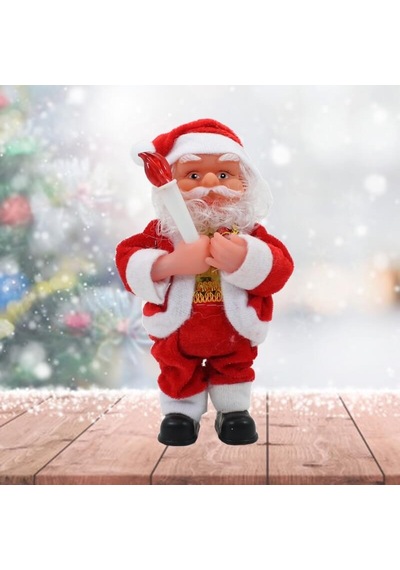 Işıklı Ve Müzikli Noel Baba - 17cm X 9cm
