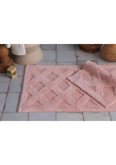 Apricitas 2 Li Banyo Paspası Dıamond Pembe