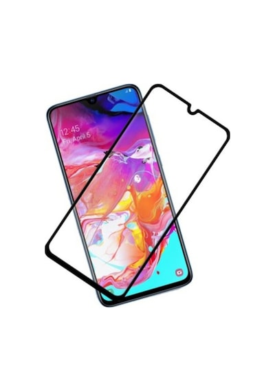 Bufalo Samsung Uyumlu Galaxy M01 Ekran Koruyucu 5D Temperli Cam Siyah