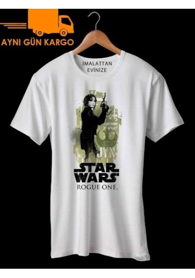 Star Wars Rougue One Baskılı Tişört Ücretsiz Kargo
