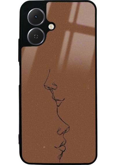 Tecno Spark Go 2 Kahve Silüet Tasarımlı Glossy Telefon Kılıfı Çok Renkli