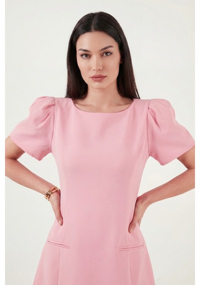 Lela Bayan Elbise 6525735 Şeker Pembe Şeker Pembesi