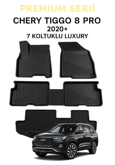 Chery Tiggo 8 Promax 2024+ 7 Koltuklu Luxury 3d Oto Paspas Premium