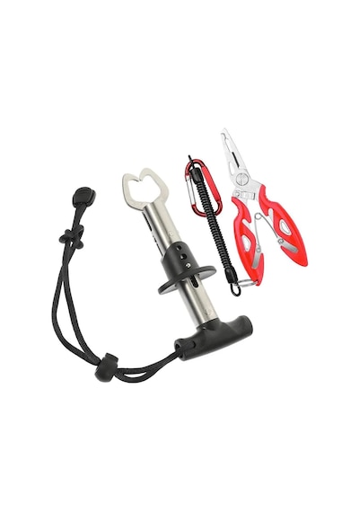 Bauer Balıkçı Aksesuar Seti Paslanmaz Pense Ve Balık Tutucu Fish Grip