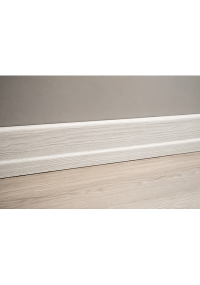 Laminant Parke Süpürgelik 6cm Premium Beyaz Meşe