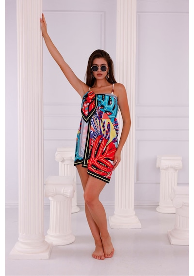 Tarzını Seç Pareo Hawaii Desenli 150x95 Cm Çok Renkli
