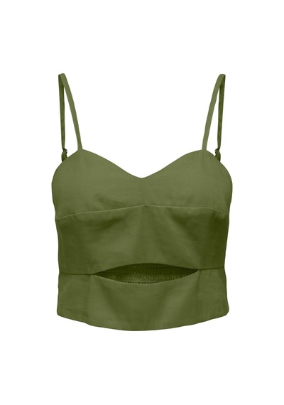 Only Onlmago Lıfe Strap Crop Top Pnt Yeşil 001