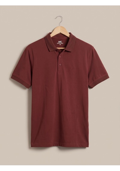 Maccali Erkek Bordo Yazlık Basic Polo Yaka Tişört