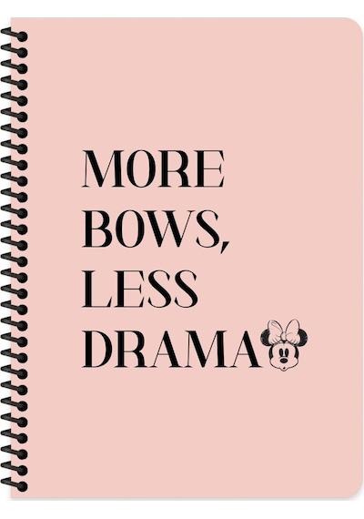 16.5x22.5 Çizgili Defter - More Bows, Less Drama 80 Yaprak Karışık