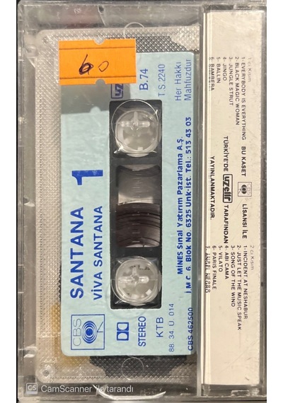 Plak Değildir Kaset Tir Santana Viva Santana Kaset