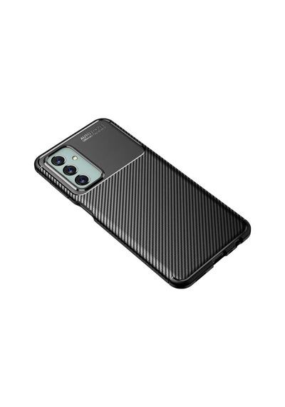Samsung Galaxy Uyumlu M23 Kılıf Negro Karbon Kamera Korumalı Silikon Lüx
