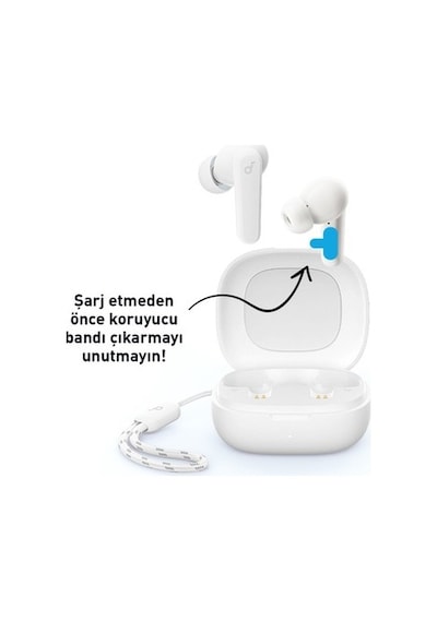 Kablosuz Bluetooth Kulaklık - Beyaz, Ios Ve Android Uyumlu, Taşınabilir