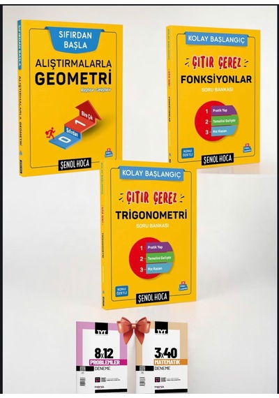 Şenol Hoca 2027 Tyt-ayt-yks-lise Tüm Adaylar Sıfırdan Başlangıç Geometri-trigonometri-fonksiyonlar Seti