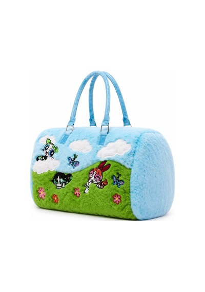 Warner Bros The Powerpuff Girls Mavi Peluş Çanta Mavi Mavi
