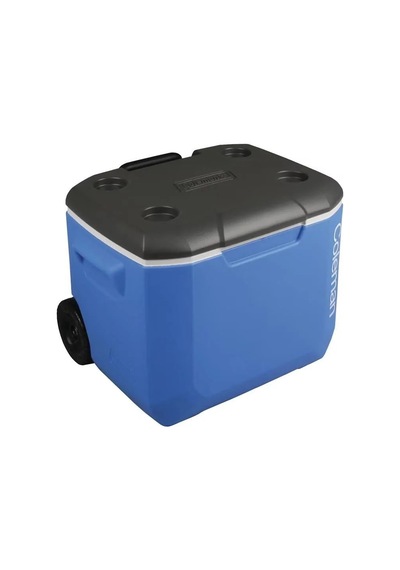 Coleman Performance Tri Coler Wheeled 60 Qt Tekerlekli Soğutucu Buzluk 56 Lt Mavi Çok Renkli