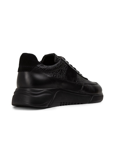Deery Hakiki Deri Siyah Erkek Sneaker Ayakkabı - 01963Msyhe07 Siyah