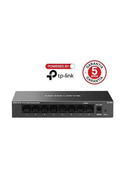 Ms108gs, 8-port Gigabit Desktop Switch Sku: Zeusb0cc9rgqfq