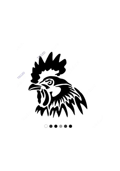 Horoz Başı Araba Sticker 17Cm