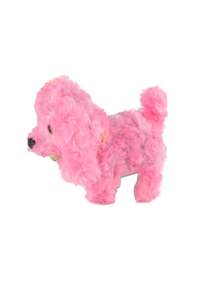 Pelüş Oyuncak Köpek Sevimli Köpek Sesli Hareketli Pembe